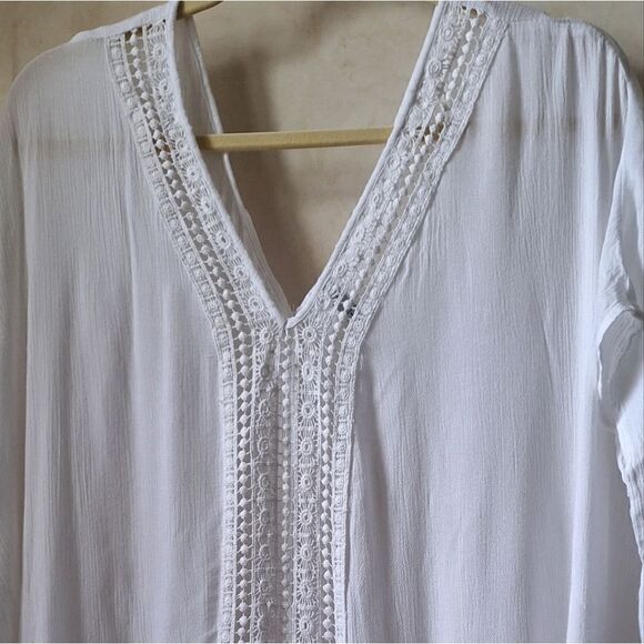 Swim cover L white, gauzy - Picture 3 of 9